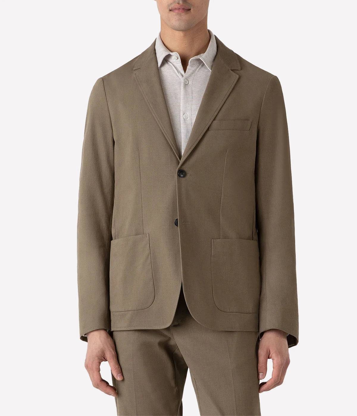 *FINAL SALE* Brushed Cotton Blazer in Sandstone