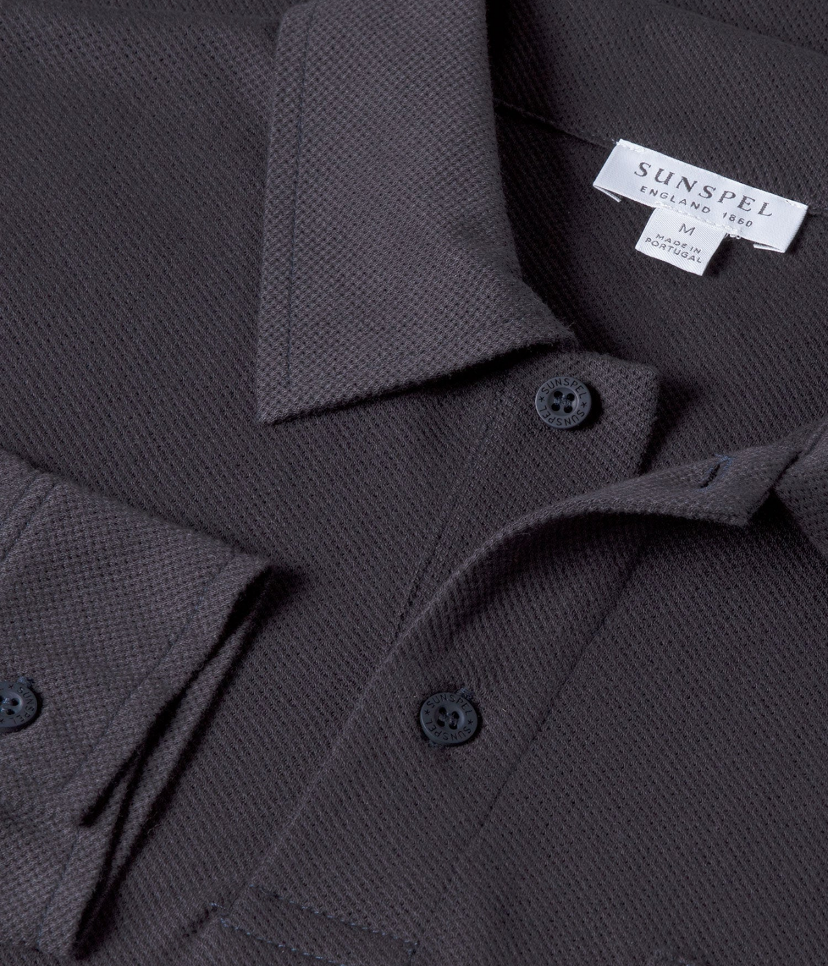 Long Sleeve Riviera Polo Shirt in Navy