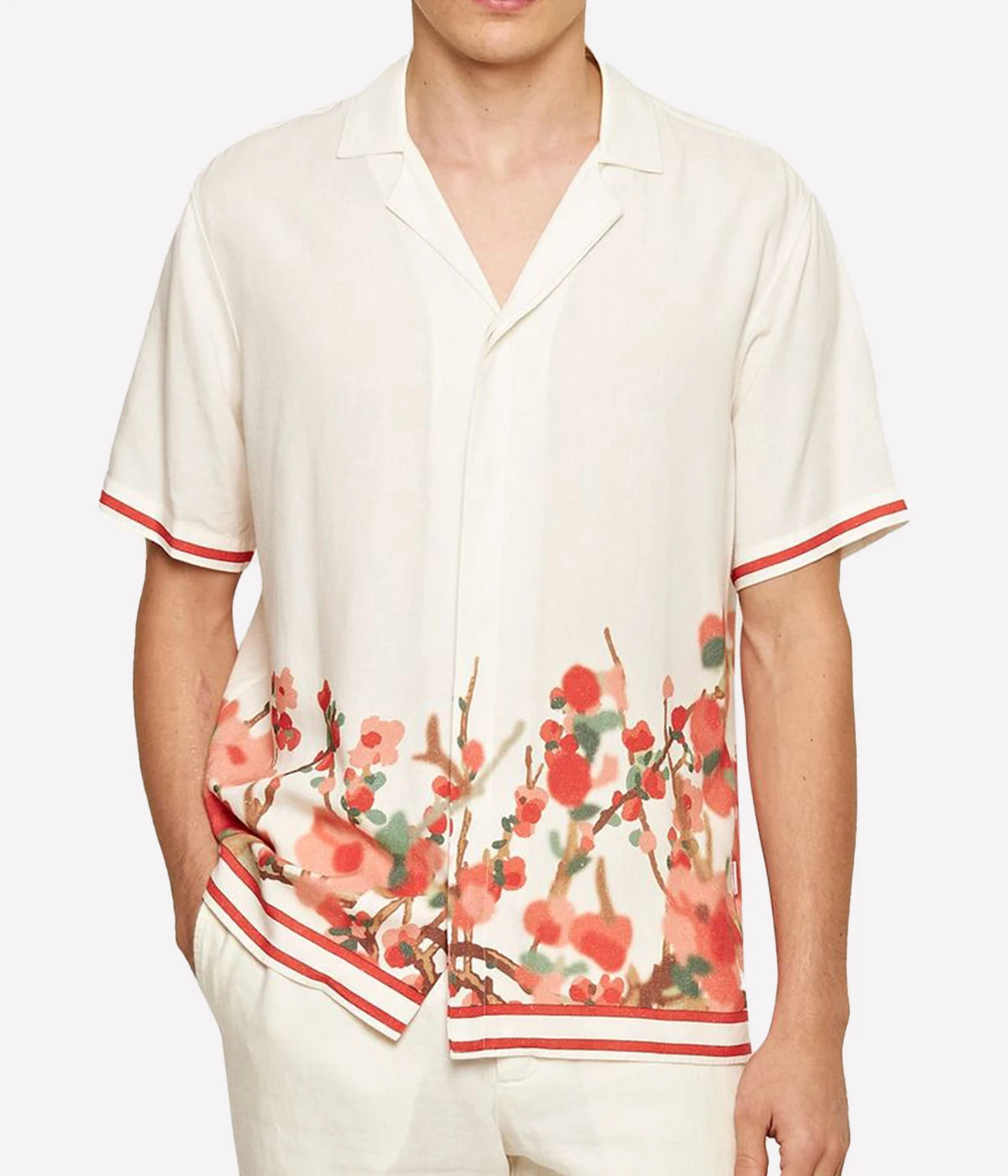 Maitan Blossom Season Polo in Red