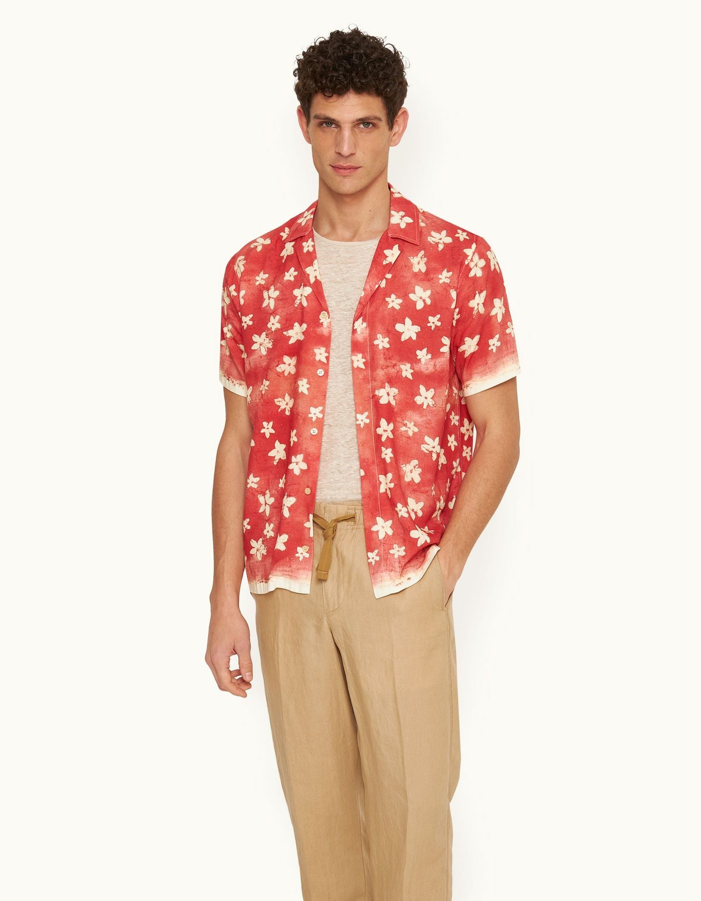 Maitan Budding Life Shirt in Cinnamon Red