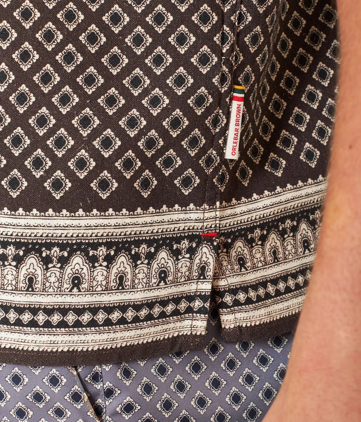 Maitan Solmio Print Shirt in Truffle