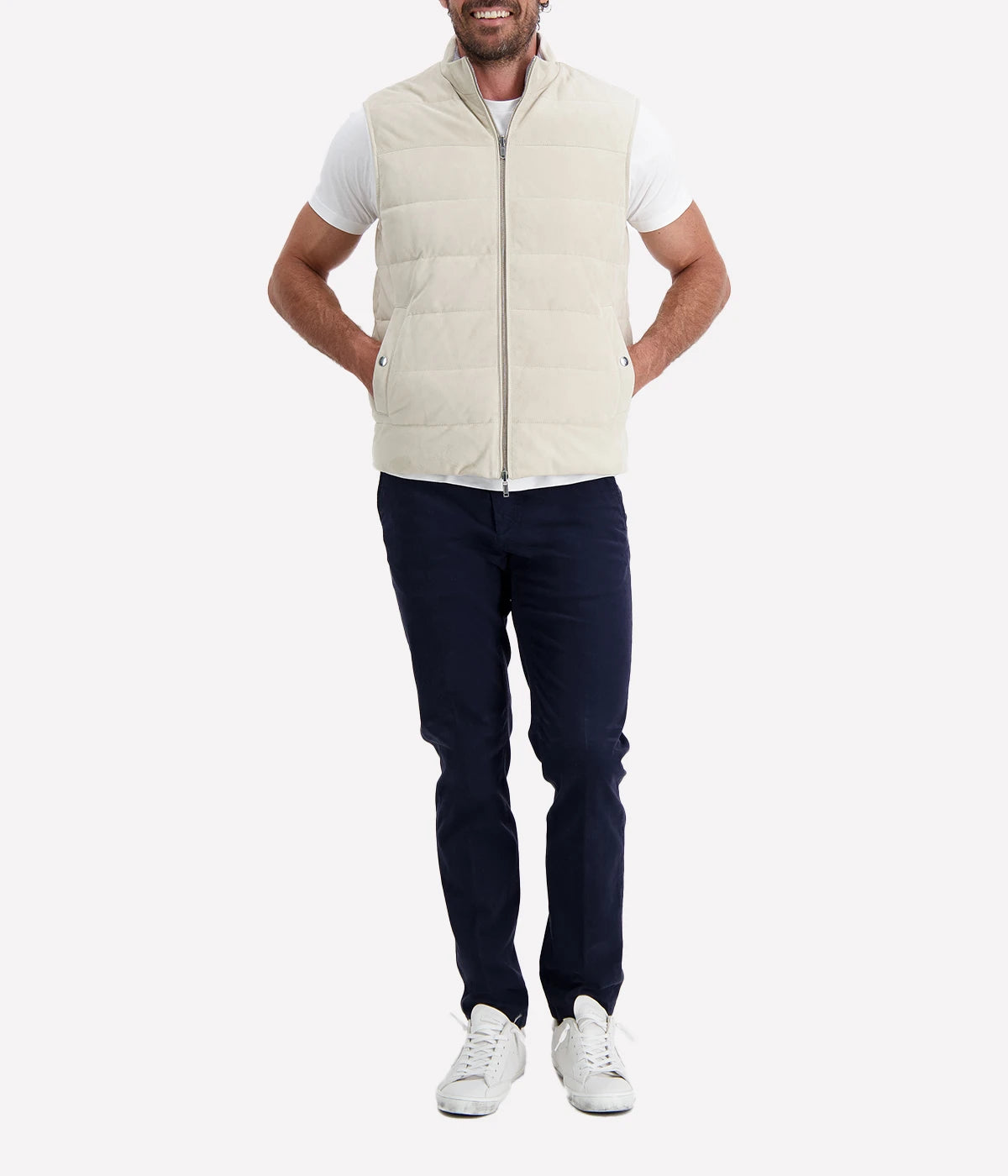 *FINAL SALE* Man Gilet in Sand