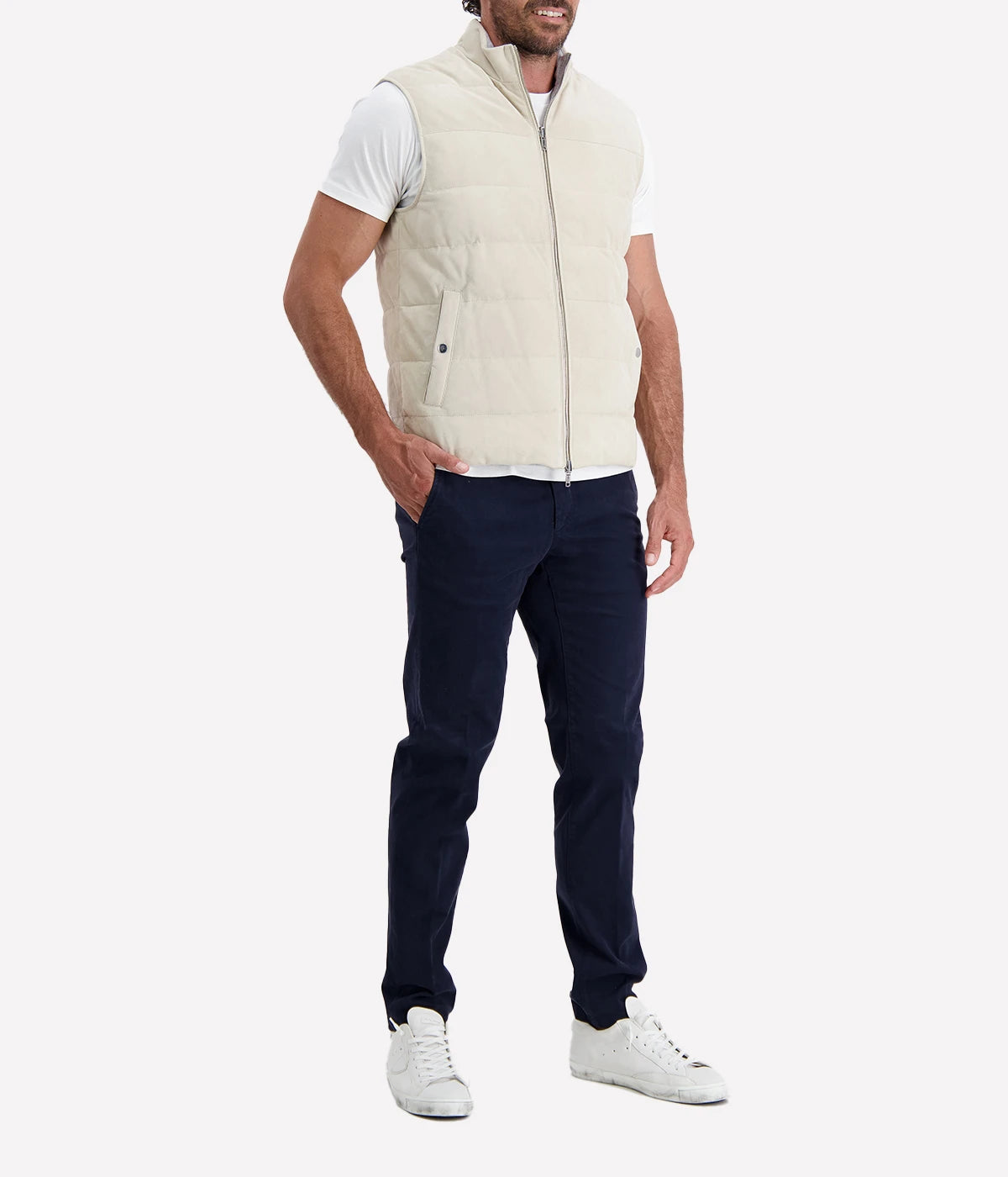 *FINAL SALE* Man Gilet in Sand