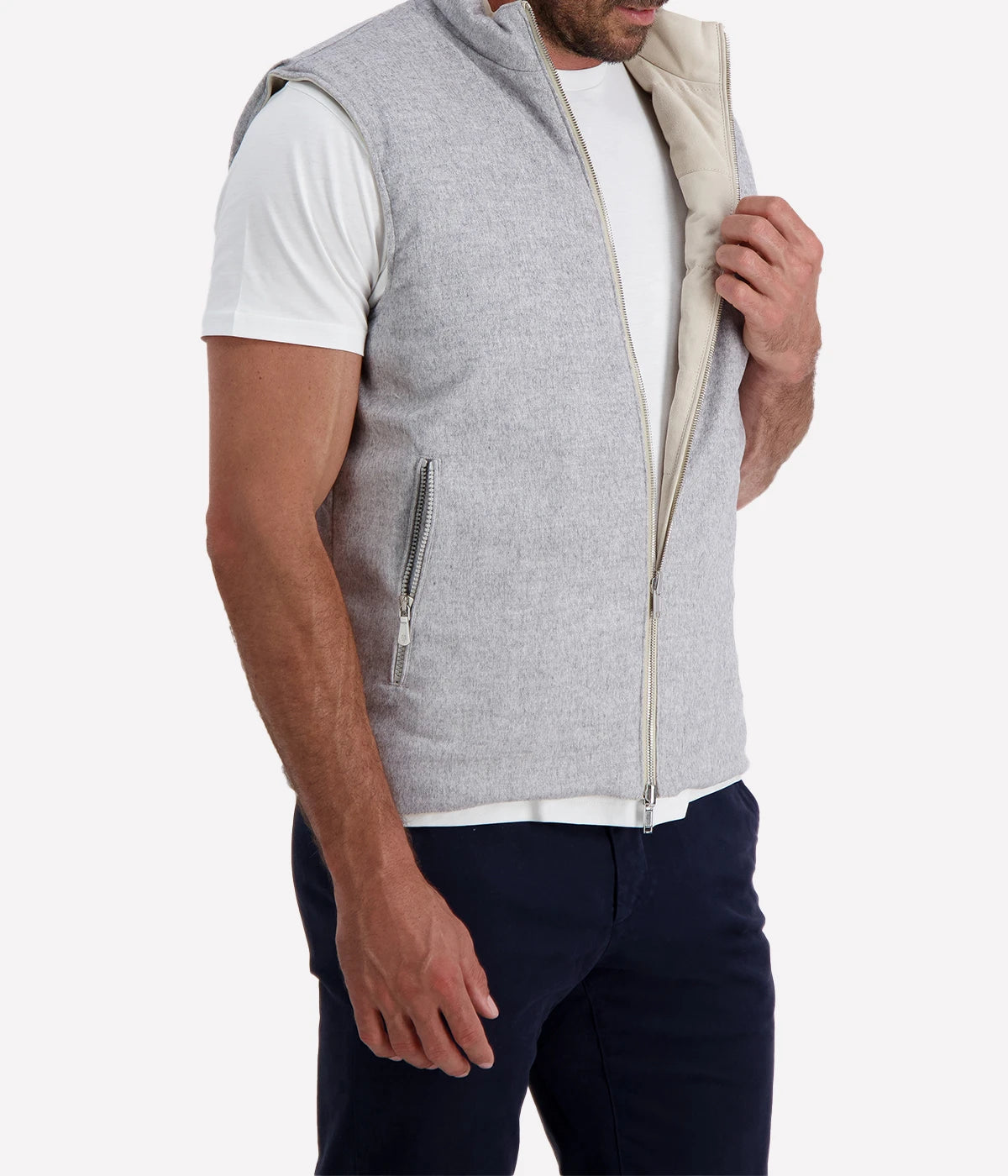 *FINAL SALE* Man Gilet in Sand