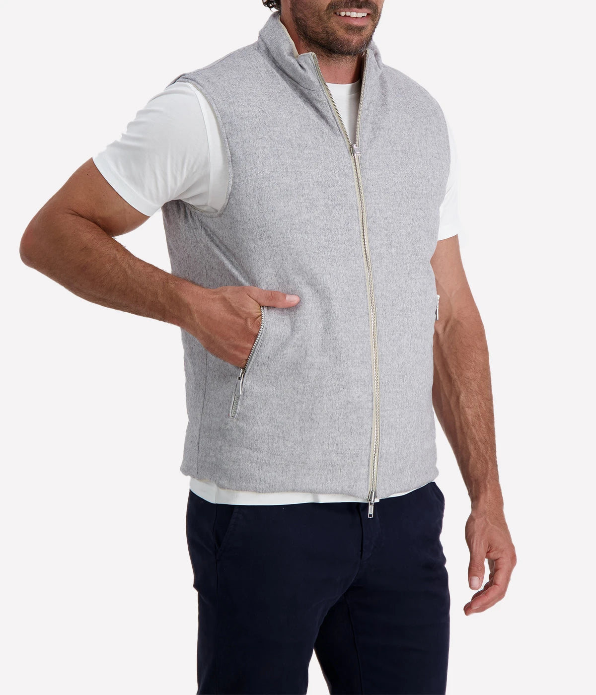 *FINAL SALE* Man Gilet in Sand