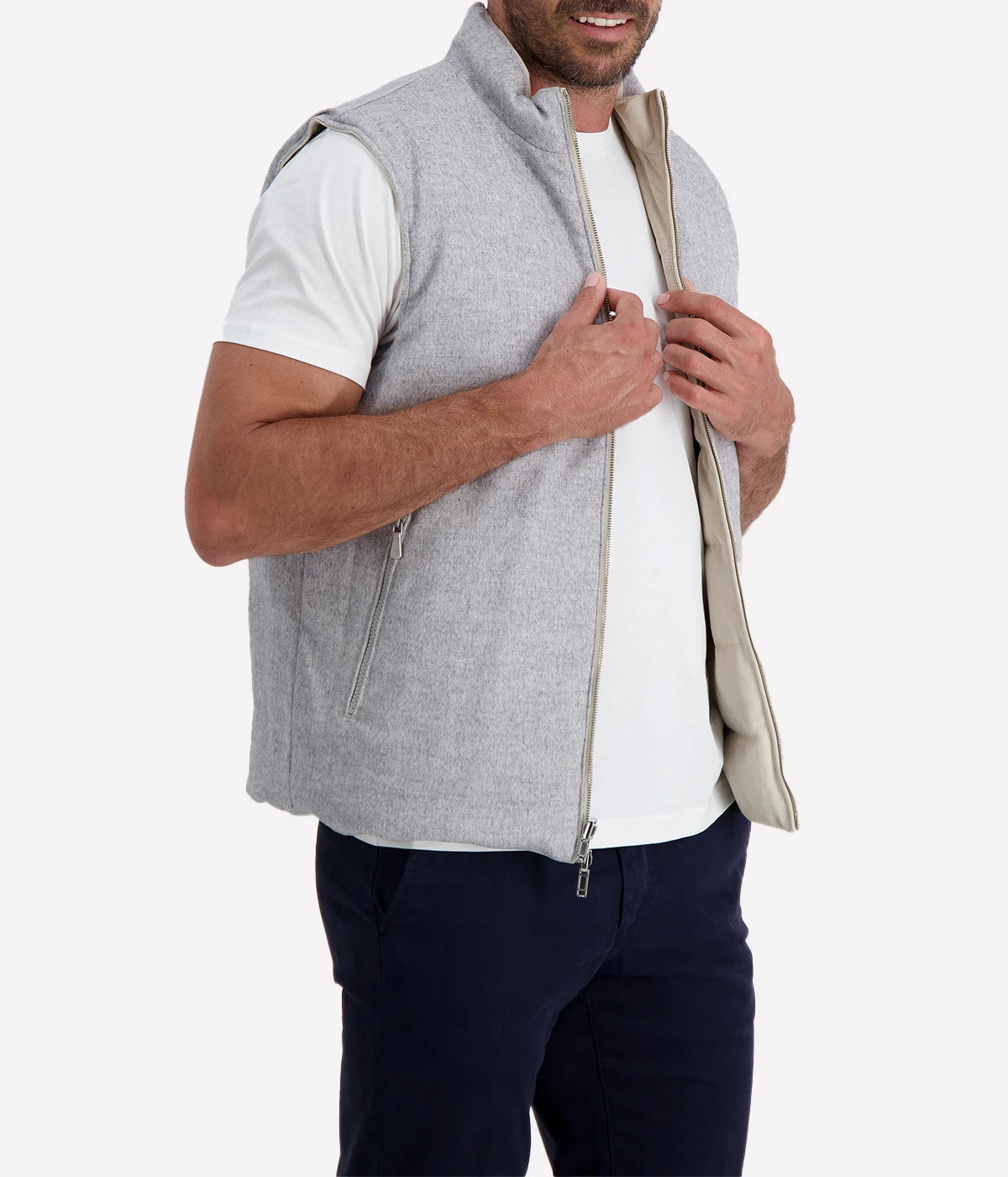 *FINAL SALE* Man Gilet in Sand