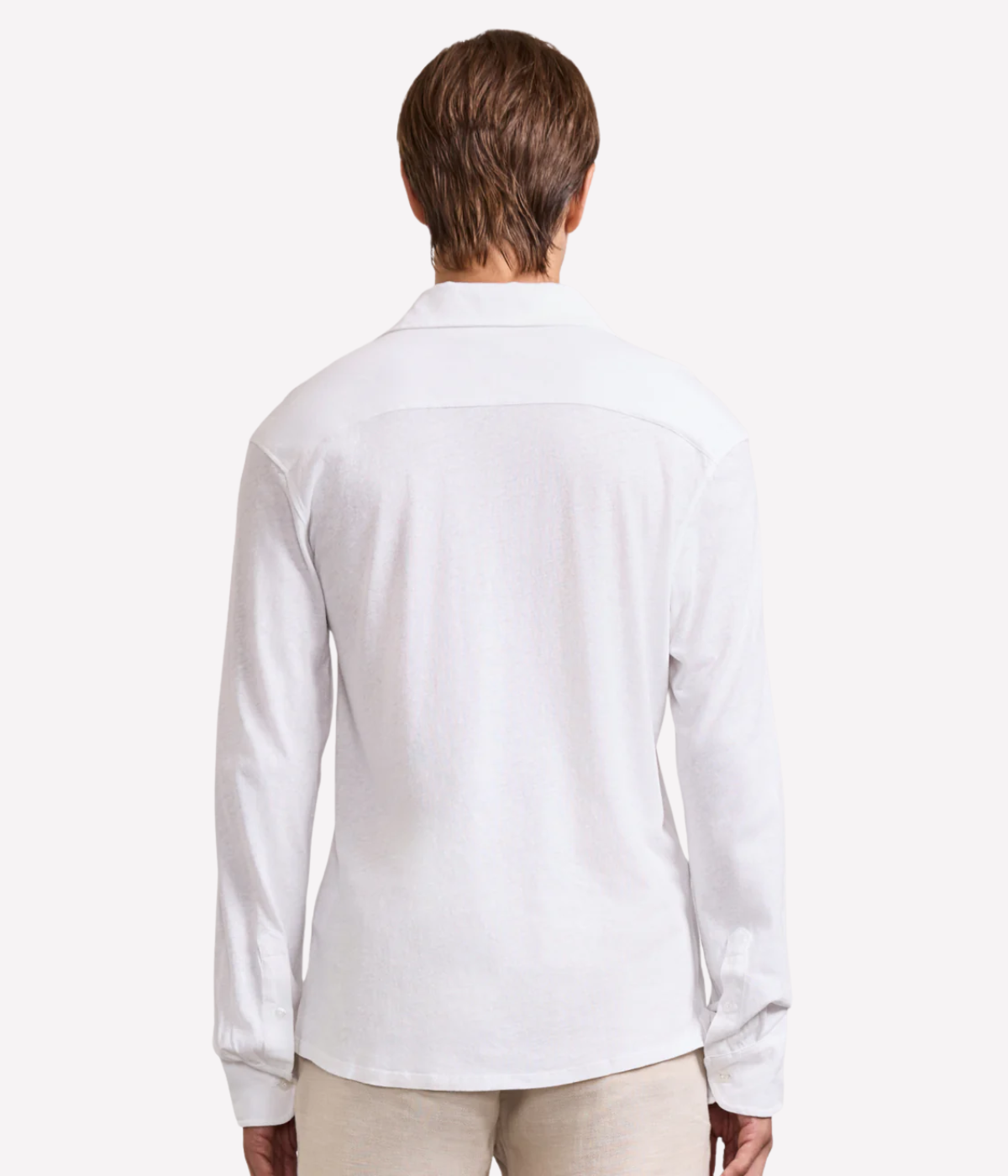 Marico Linen Blend Shirt in White