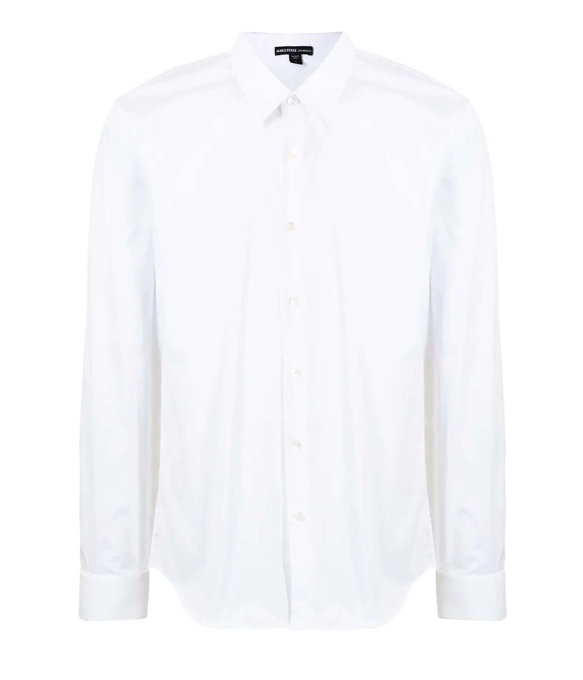 Matte Stretch Poplin Shirt in White