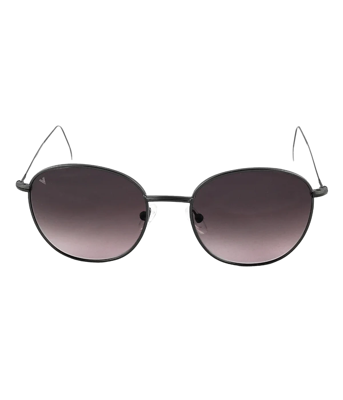 Maverick Sunglasses in Satin Shiny Black & Dark Purple Degrade