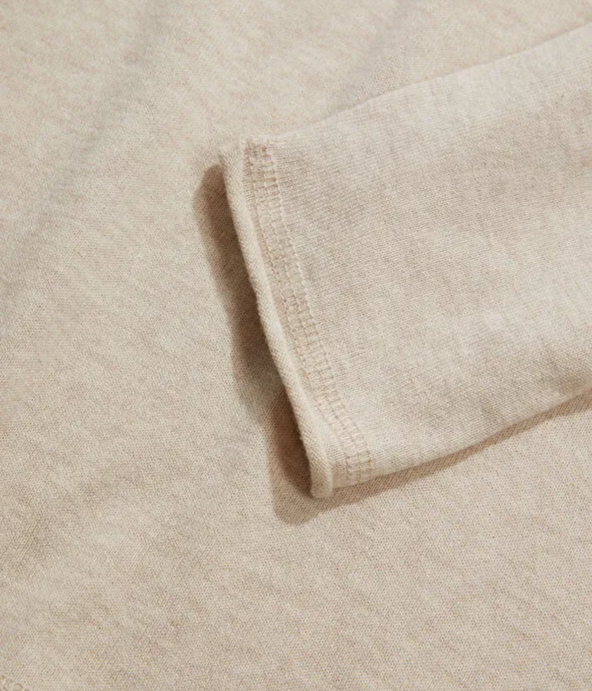 Men’s cotton cashmere crew neck sweater with rolled edges and long sleeves – soft lightweight knit for layering or solo wear.