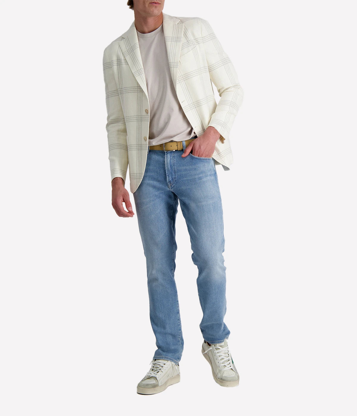 Mens Blazer in White