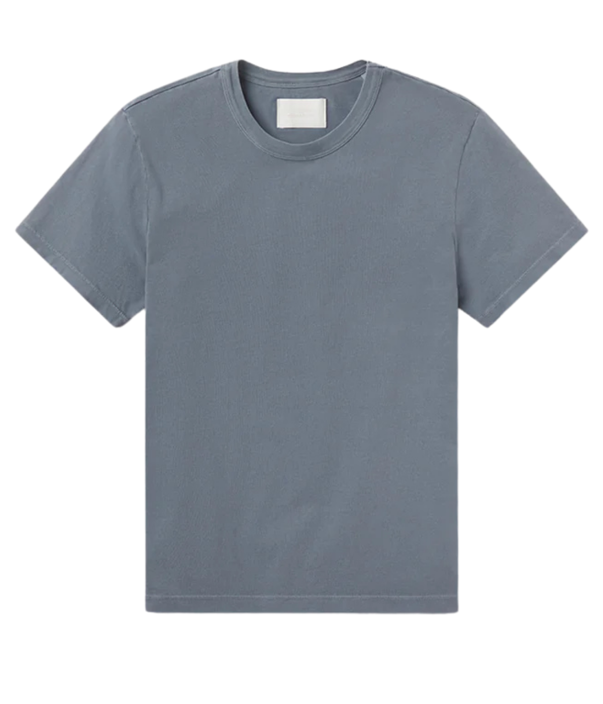 Citizens of Humanity Everyday Tee Organic Cotton T-Shirt in Stone Blue front flat lay featuring a crew neck.