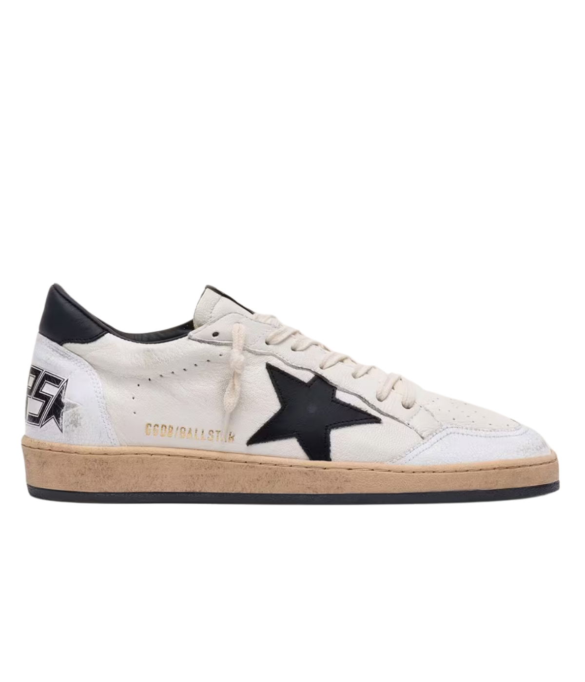 Ballstar Sneaker in White & Black