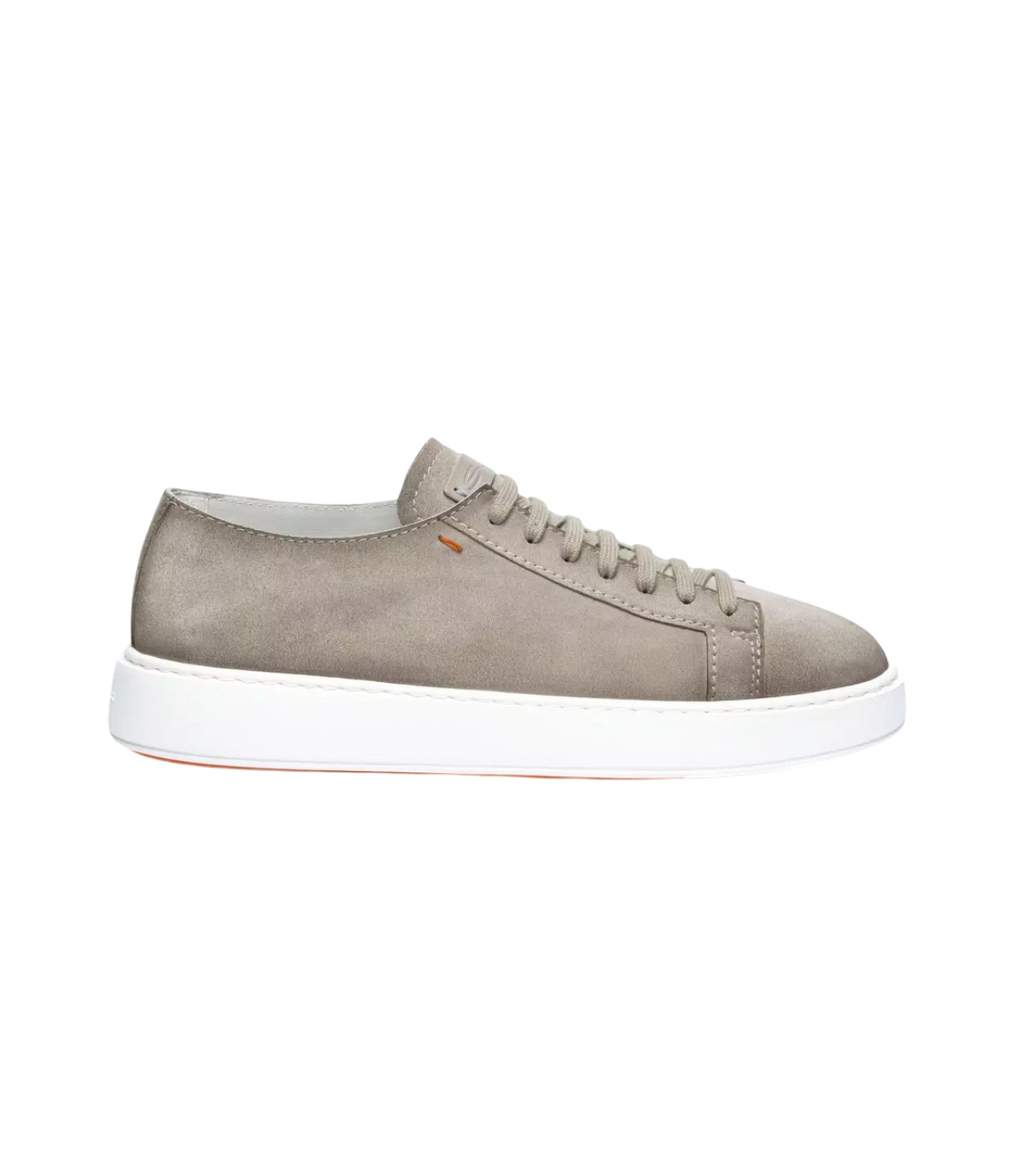 Santoni Damps 2 Sneaker in Beige side view.