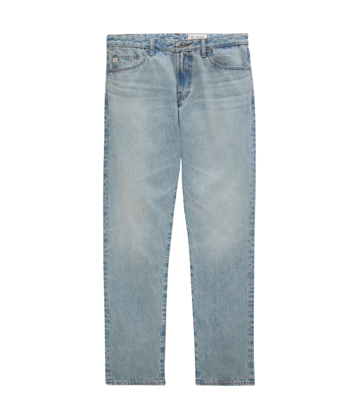 AG Everett Jean in 7 Years Sulfur Ashline flat lay front view.