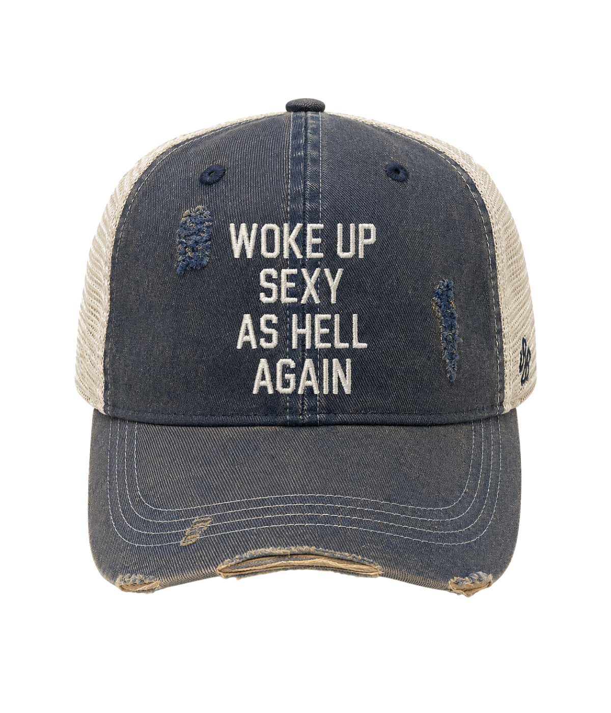 Woke Up Sexy Cap in Navy