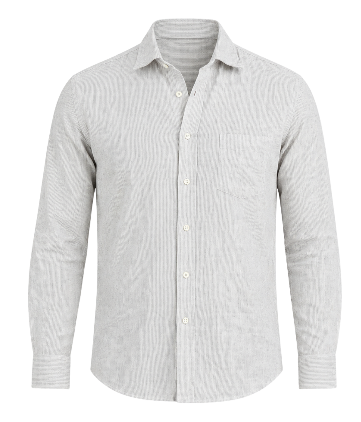 Front product view of Hartford Paul Cotton Shirt in Grey
