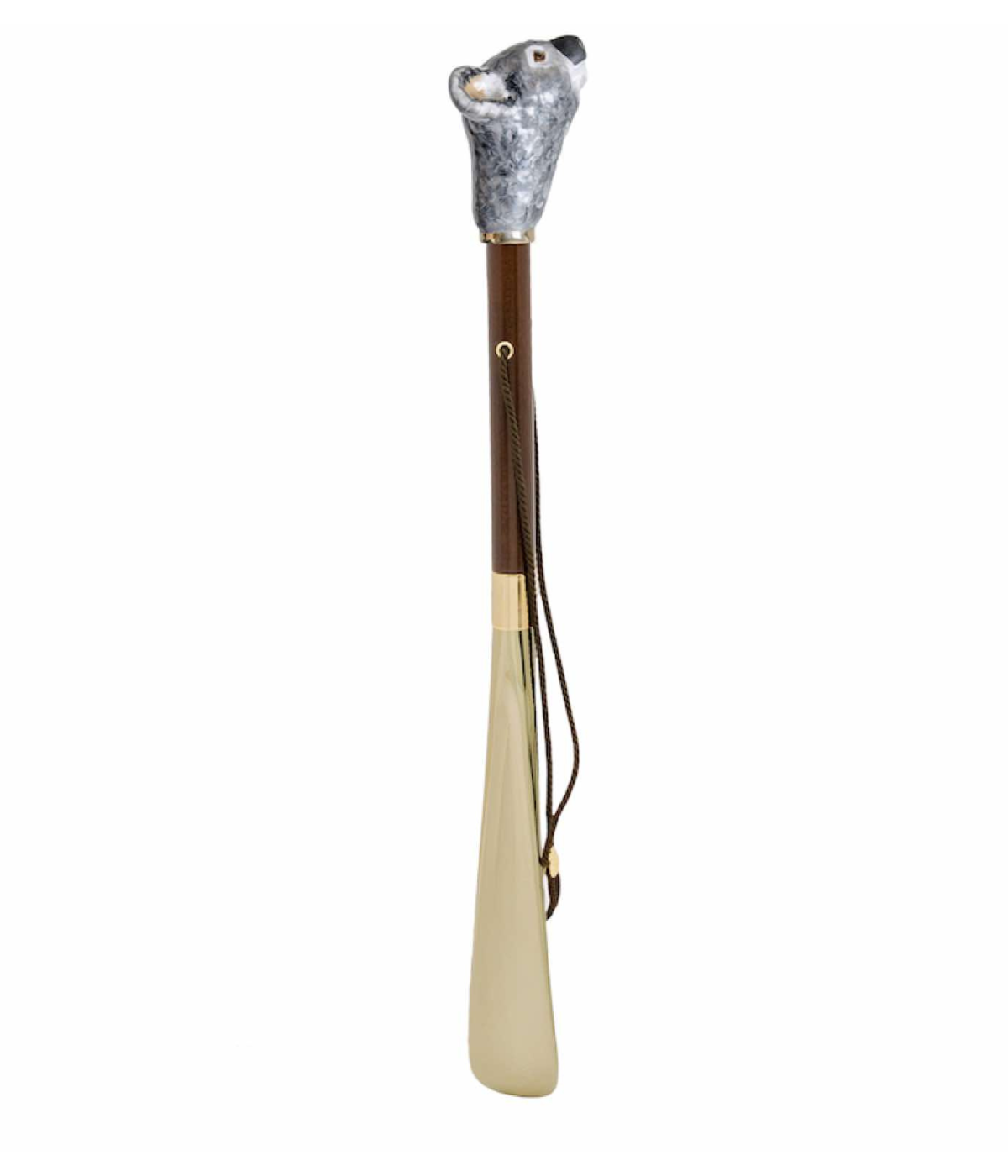 Pasotti Koala Shoehorn in Brown - full shot