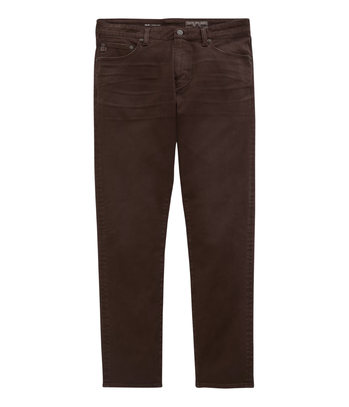 AG Jeans Tellis Jean in 7 Yrs Sulfur Oak Barrel – Front View Slim Fit Denim Jeans