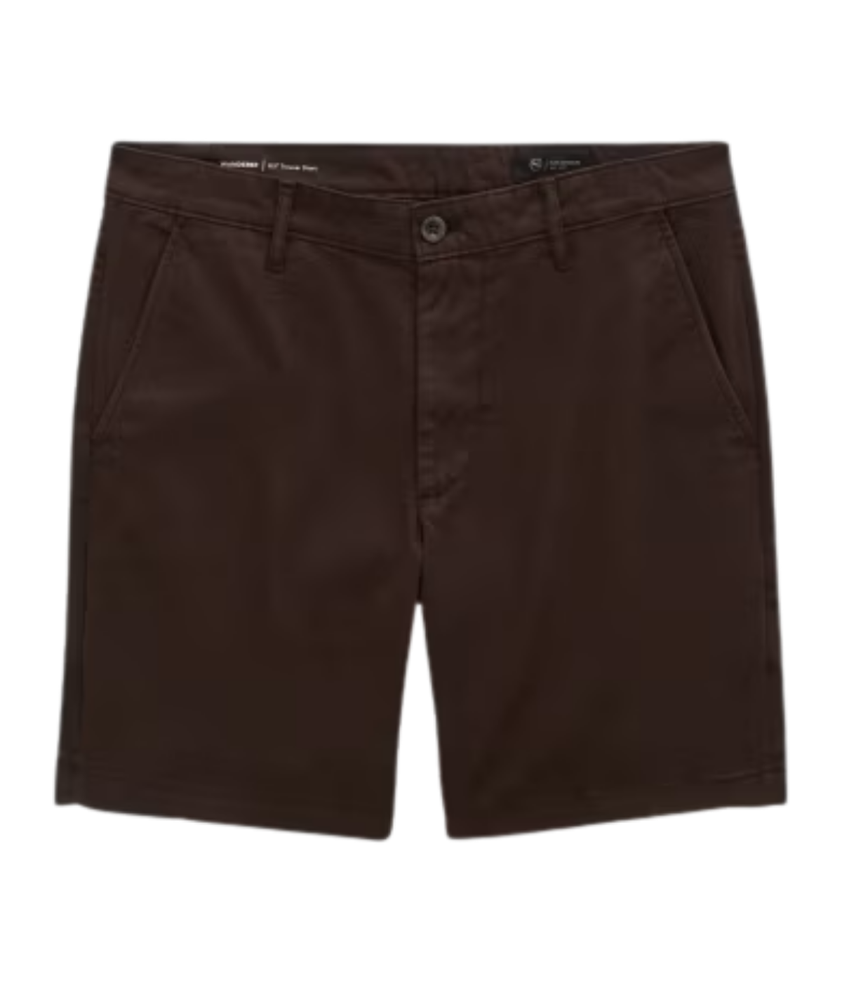 AG Jeans Wanderer Short in Sulfur Oak Barrel – Flat Lay View Tailored Slim Fit Shorts