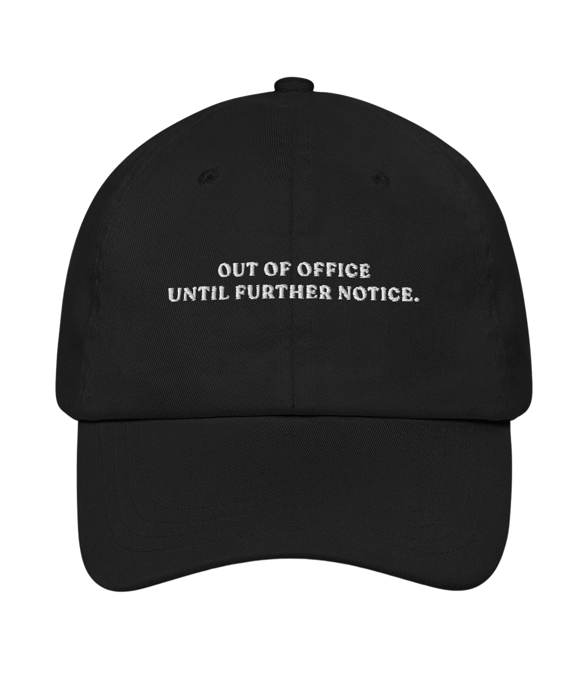 Out of Office Cap in Black