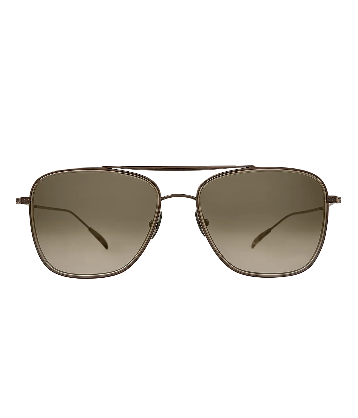 Titanium rimmed grey sunglasses by Mr Leight. Handcrafted in Japan.