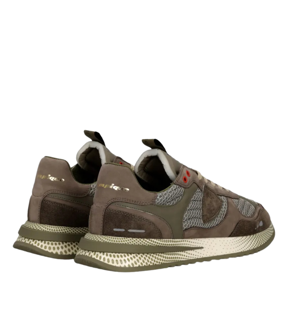 Olympique Low Man in Nubuck Resau Pop & Mud Militaire