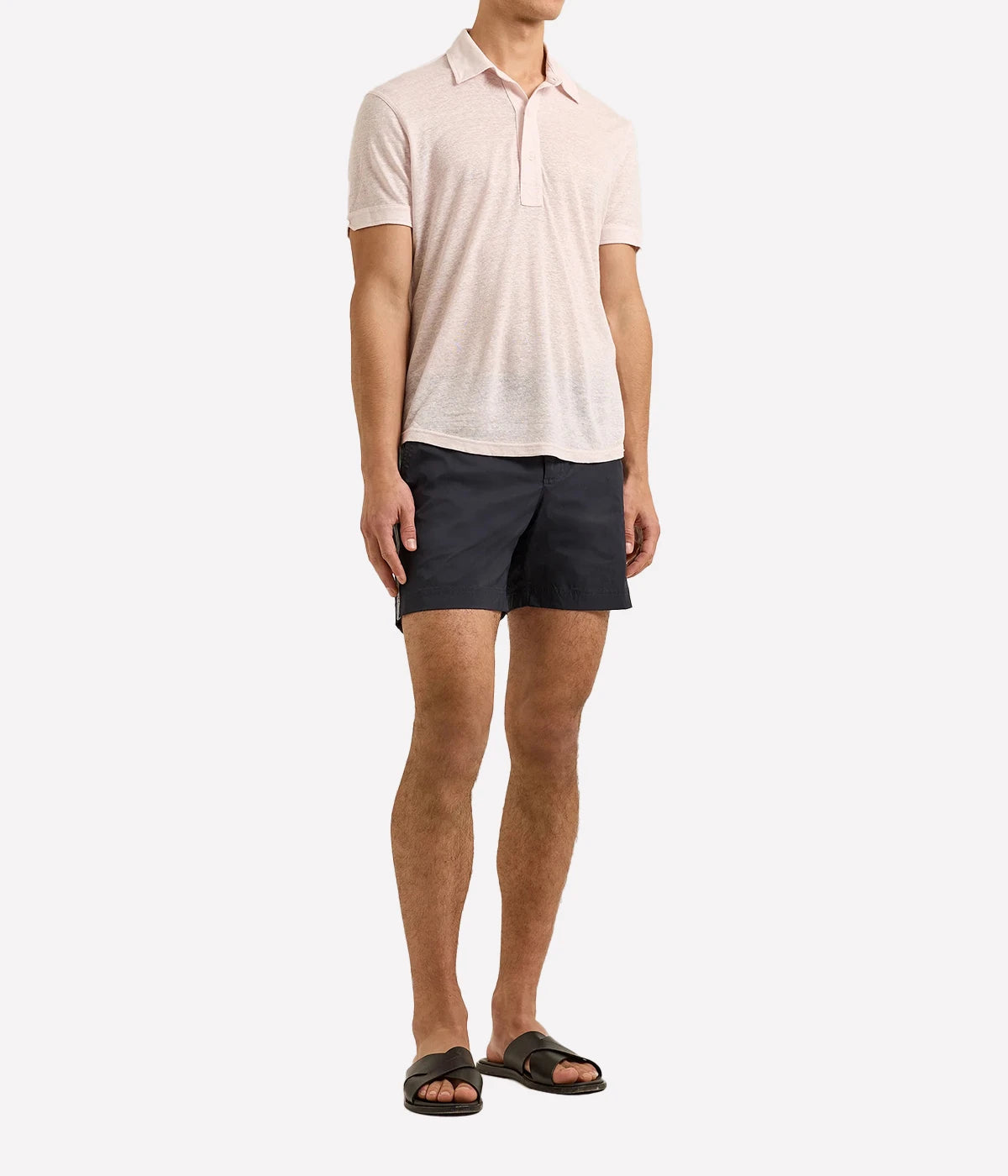 Sebastian Linen Shirt In Macaron Pink