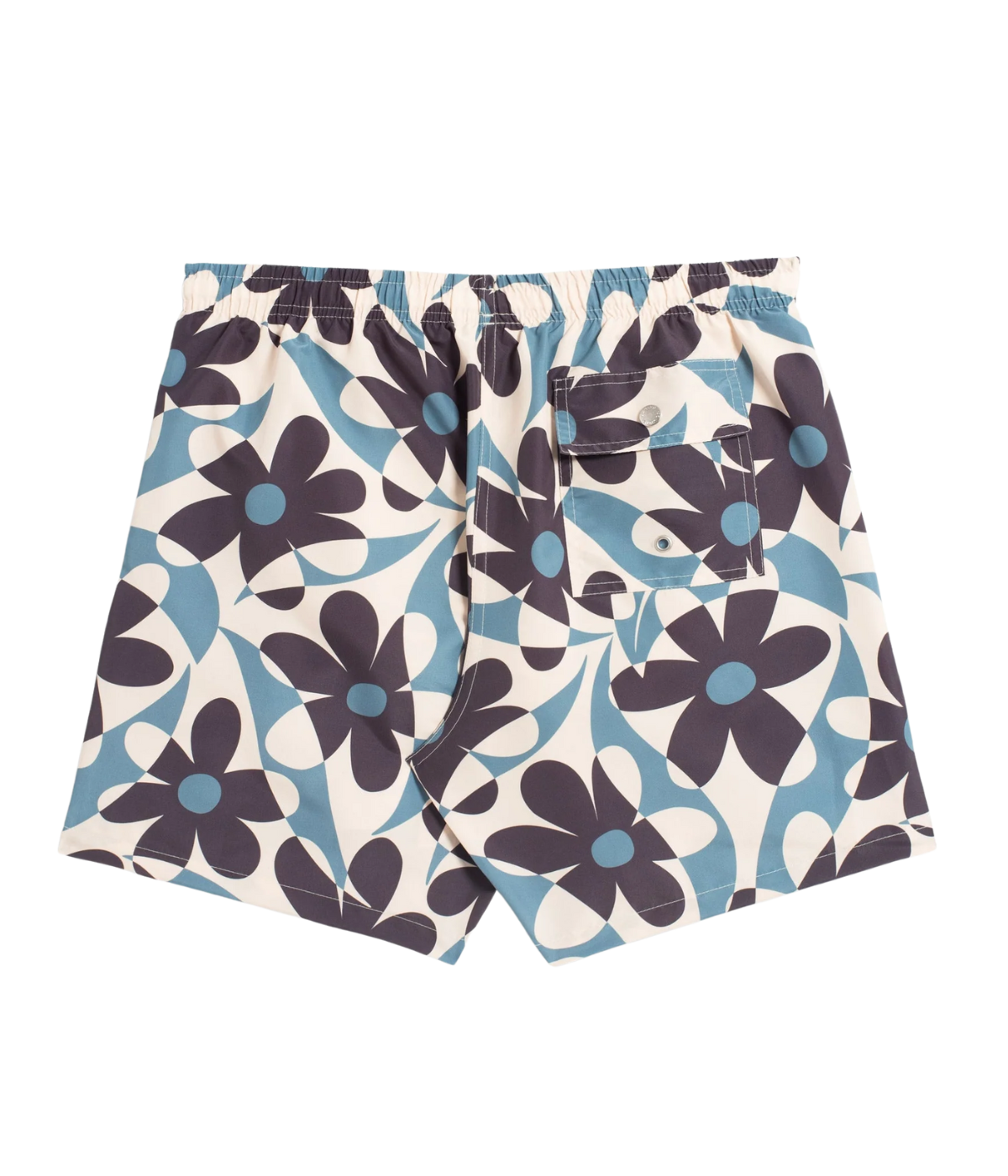 Stripe Swim Trunk in Pale Blue