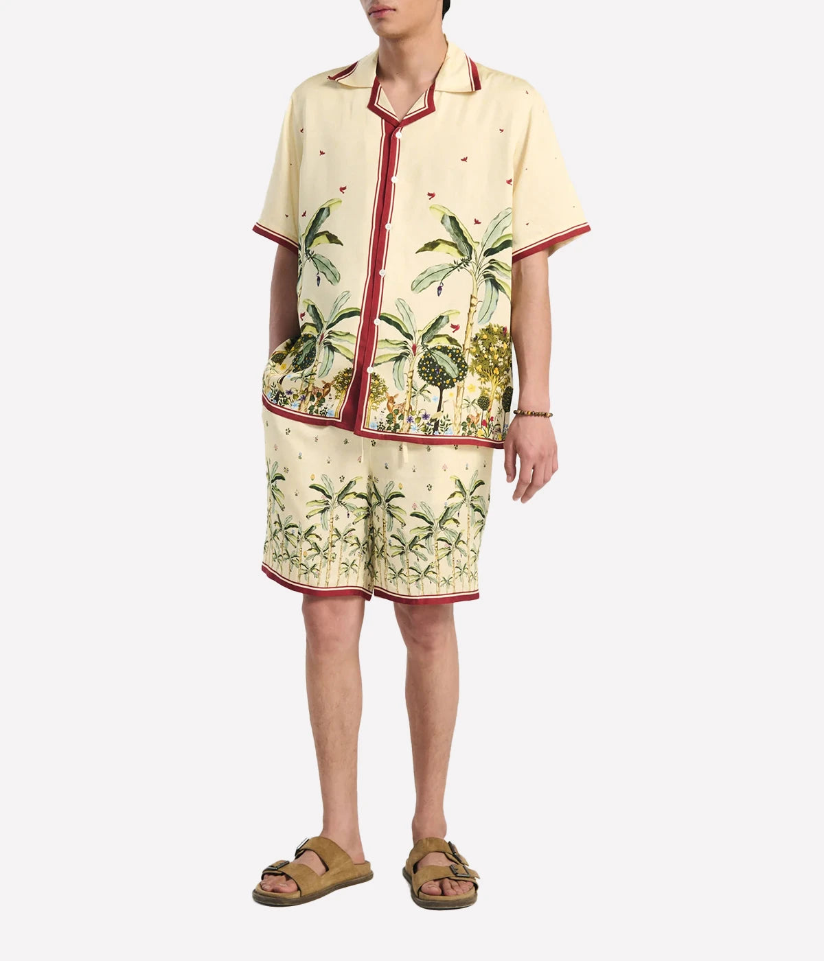 Palm Print Shorts in Palm Tree