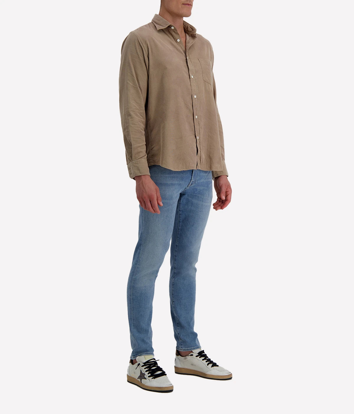 Paul Pat 02 Woven Shirt in Khaki