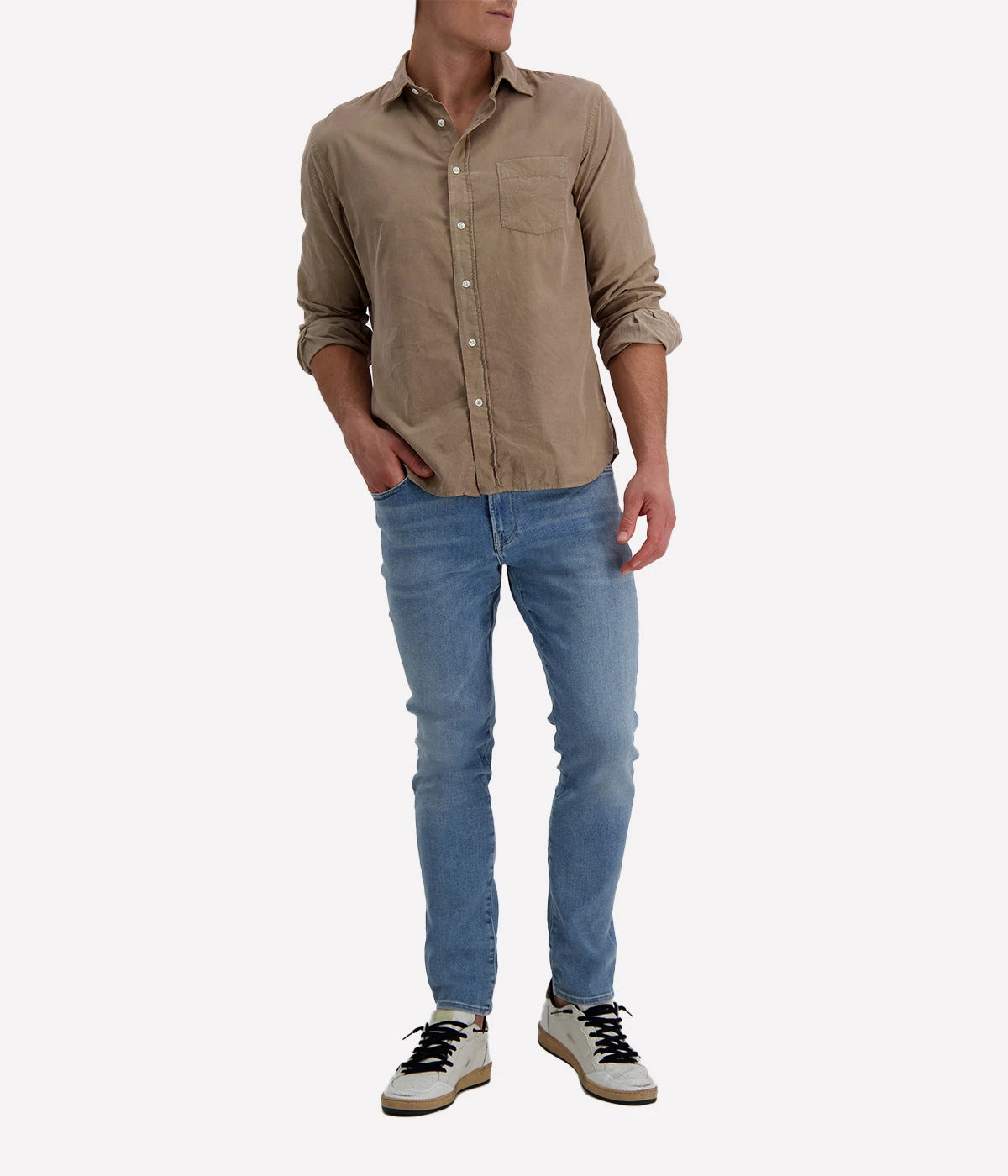 Paul Pat 02 Woven Shirt in Khaki