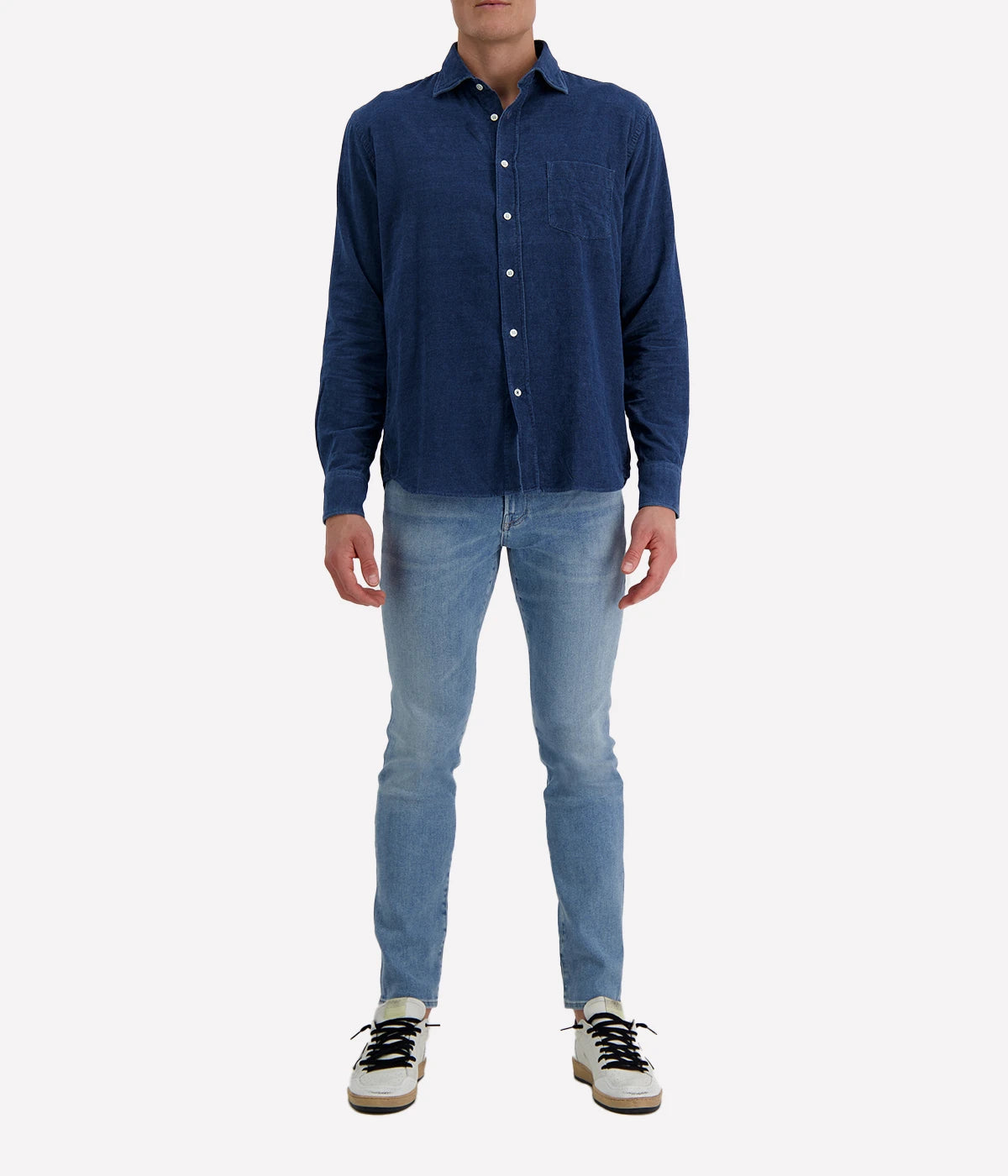 Paul 15 Woven Shirt in Light Indigo