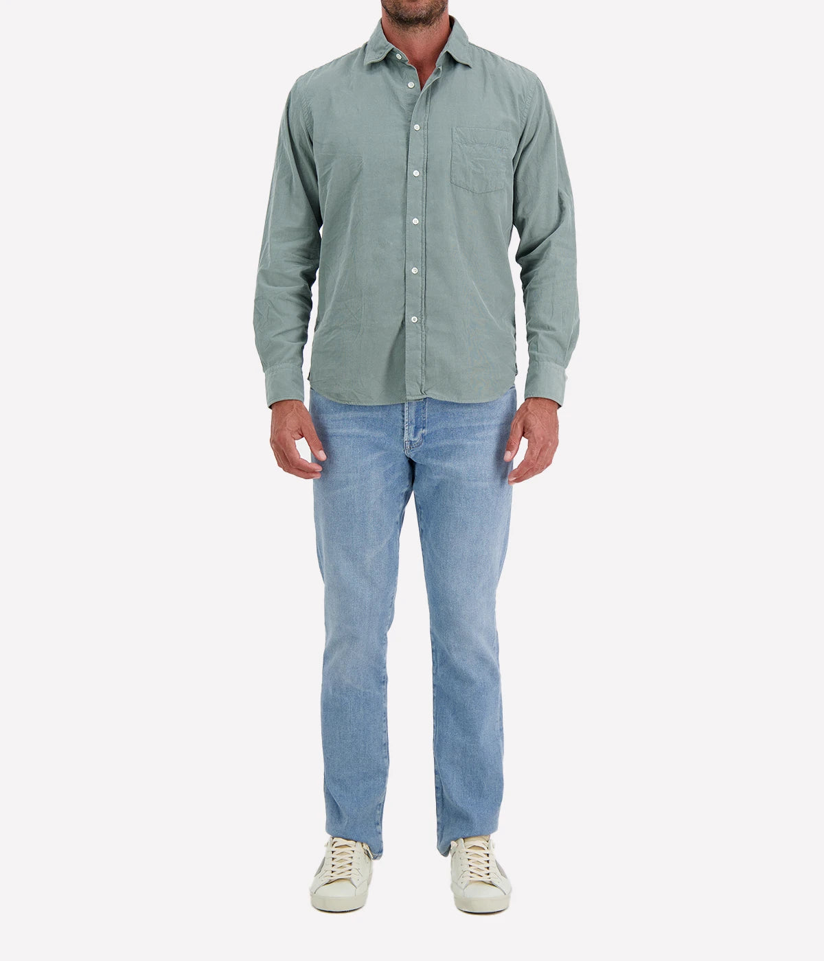 Paul Pat 02 Woven Shirt in Fern