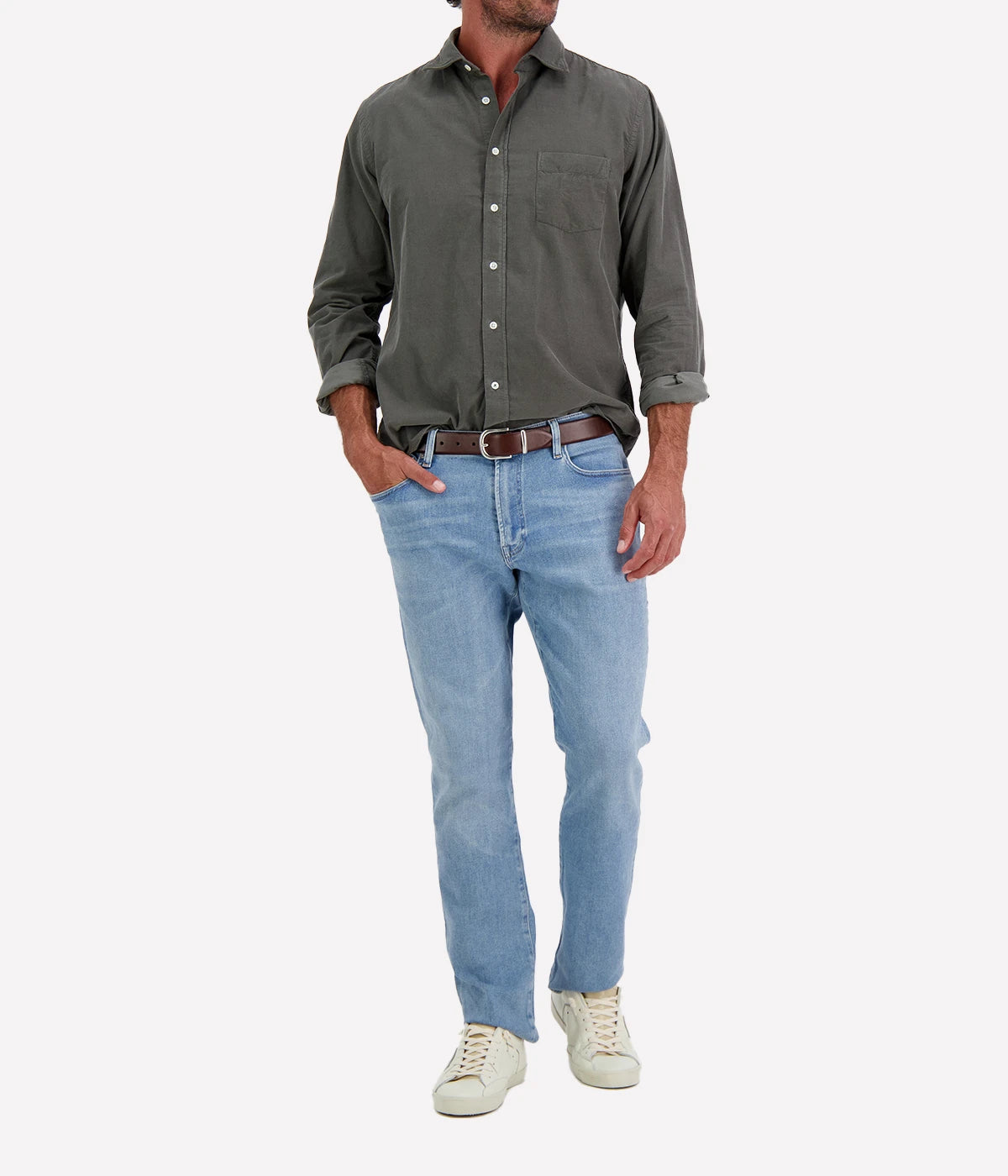 Paul Pat 02 Woven Shirt in Military