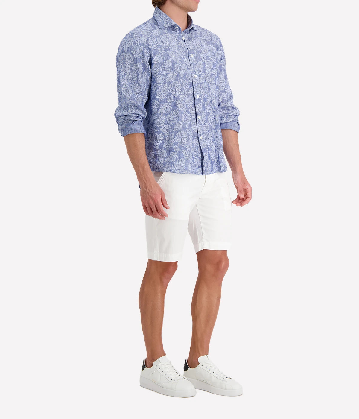 Paul Woven T-Shirt in Chambray