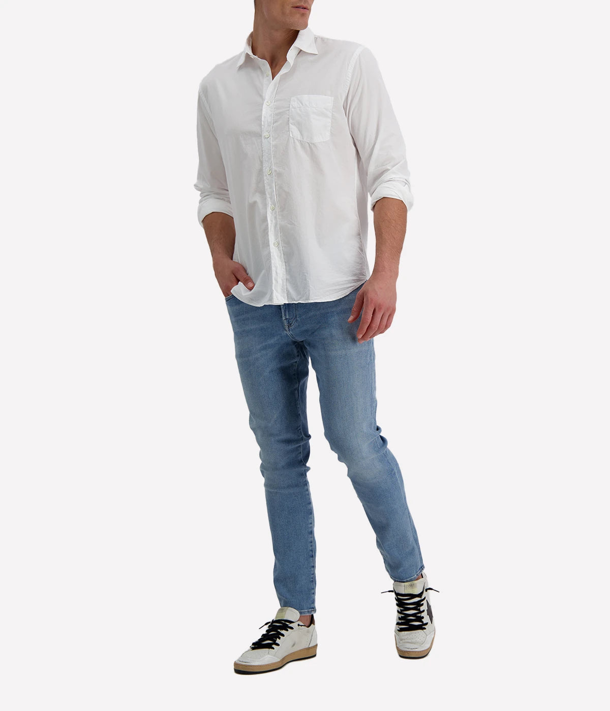 Paul Pat 01 Woven Shirt in White