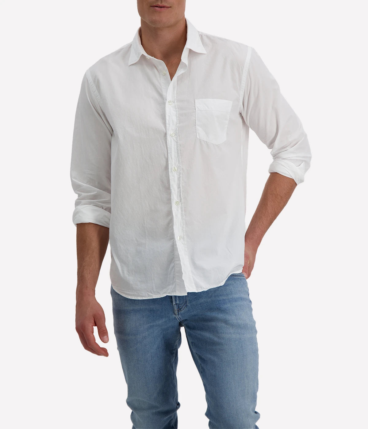 Paul Pat 01 Woven Shirt in White