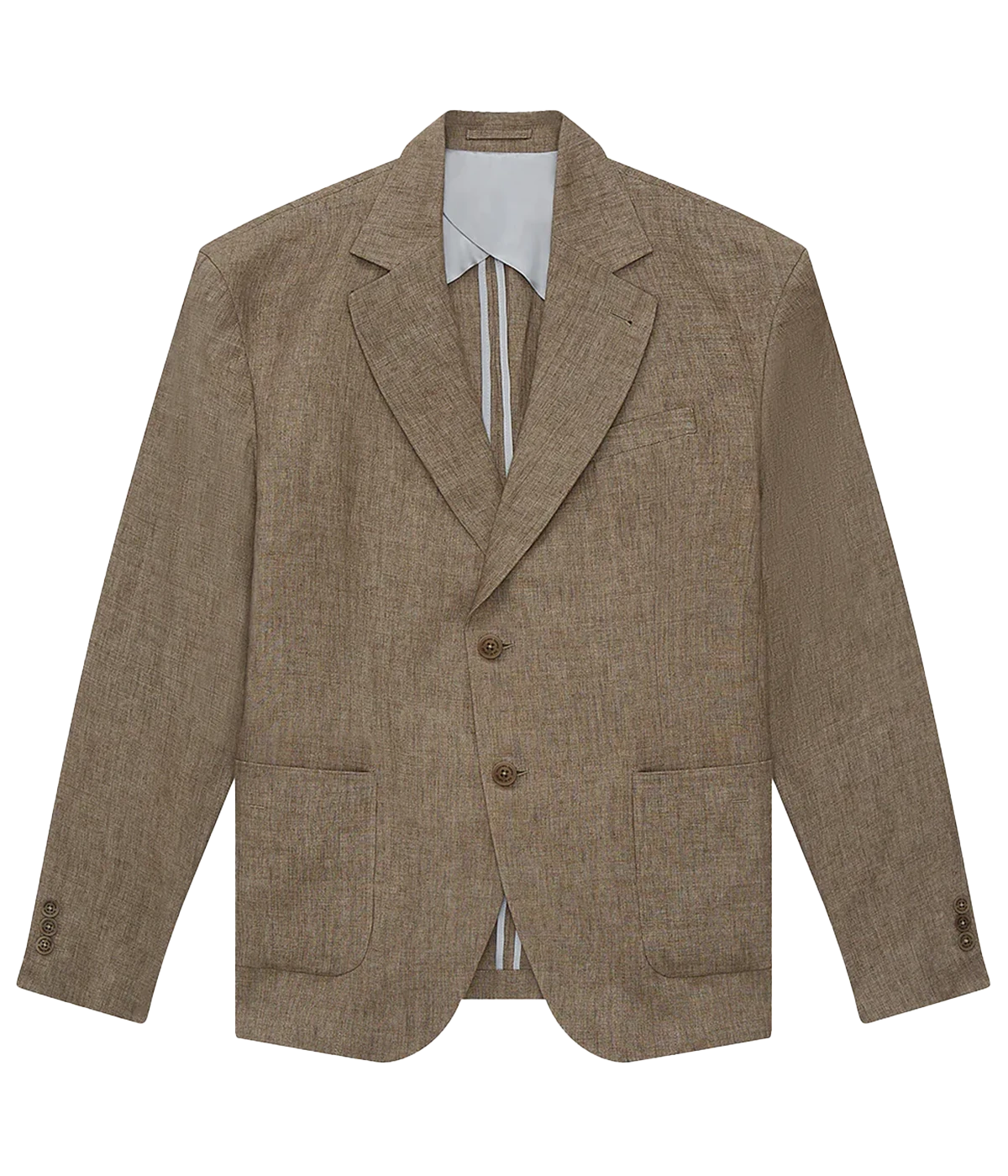 Paulo Linen Blazer in Truffle