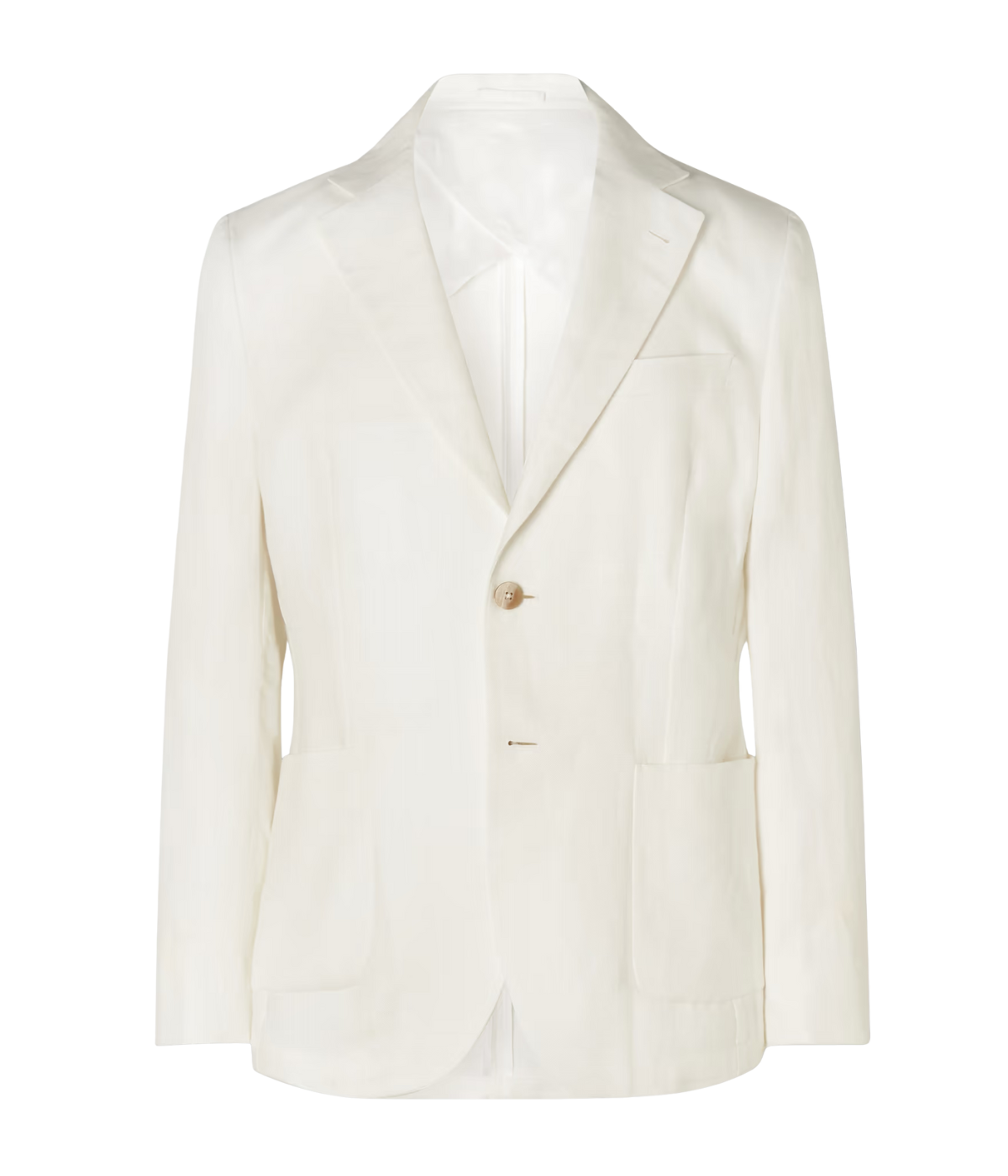 Paulo SB Linen Blazer in Ivory