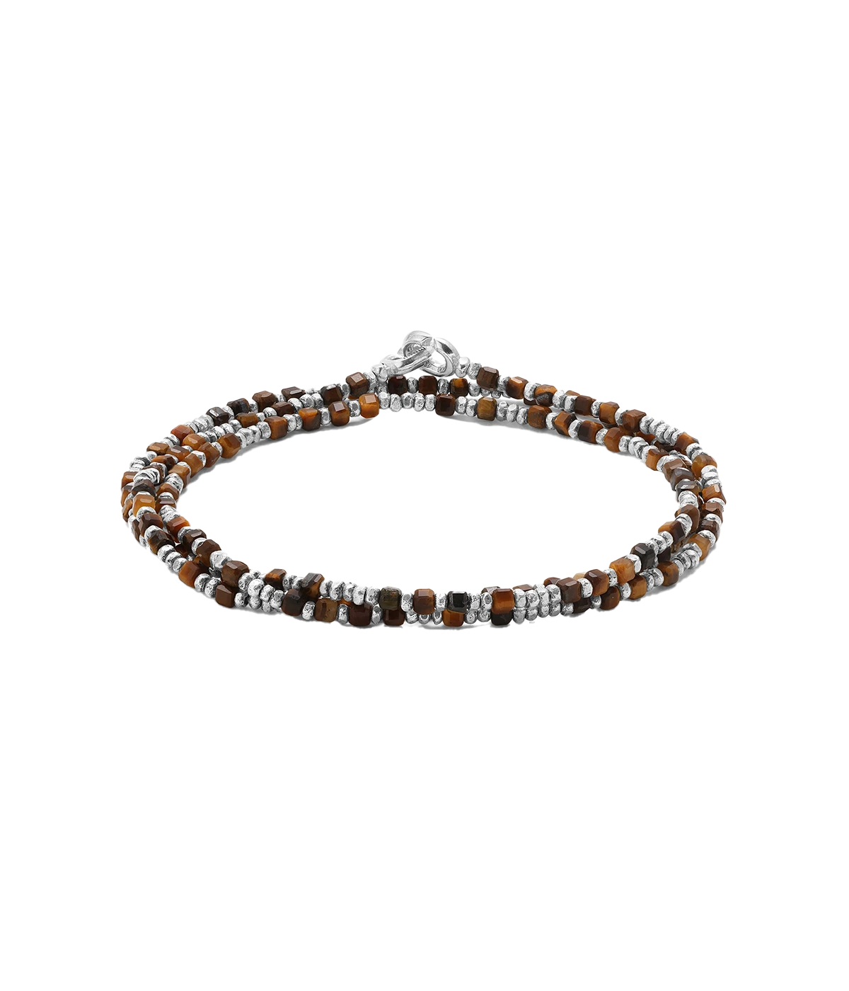 Percep Wrap Bracelet in Tiger Eye