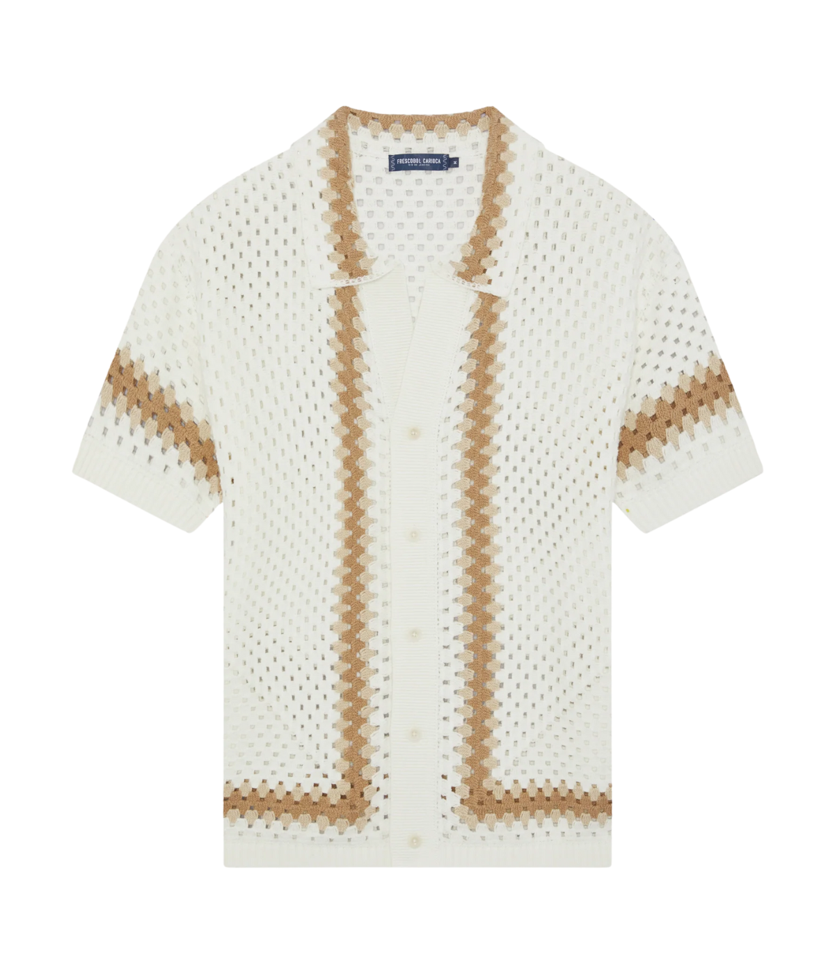 Pinto Short Sleeve Crochet Cardigan in Ivory