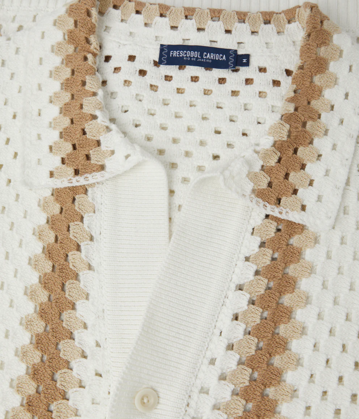 Pinto Short Sleeve Crochet Cardigan in Ivory