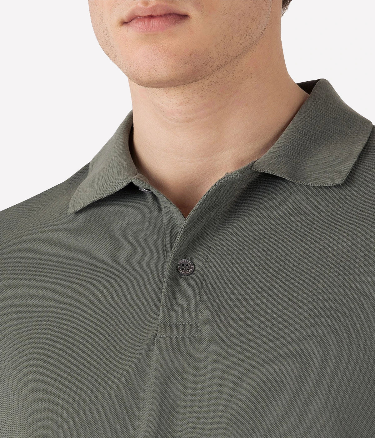 Pique Polo Shirt in Dusk Green