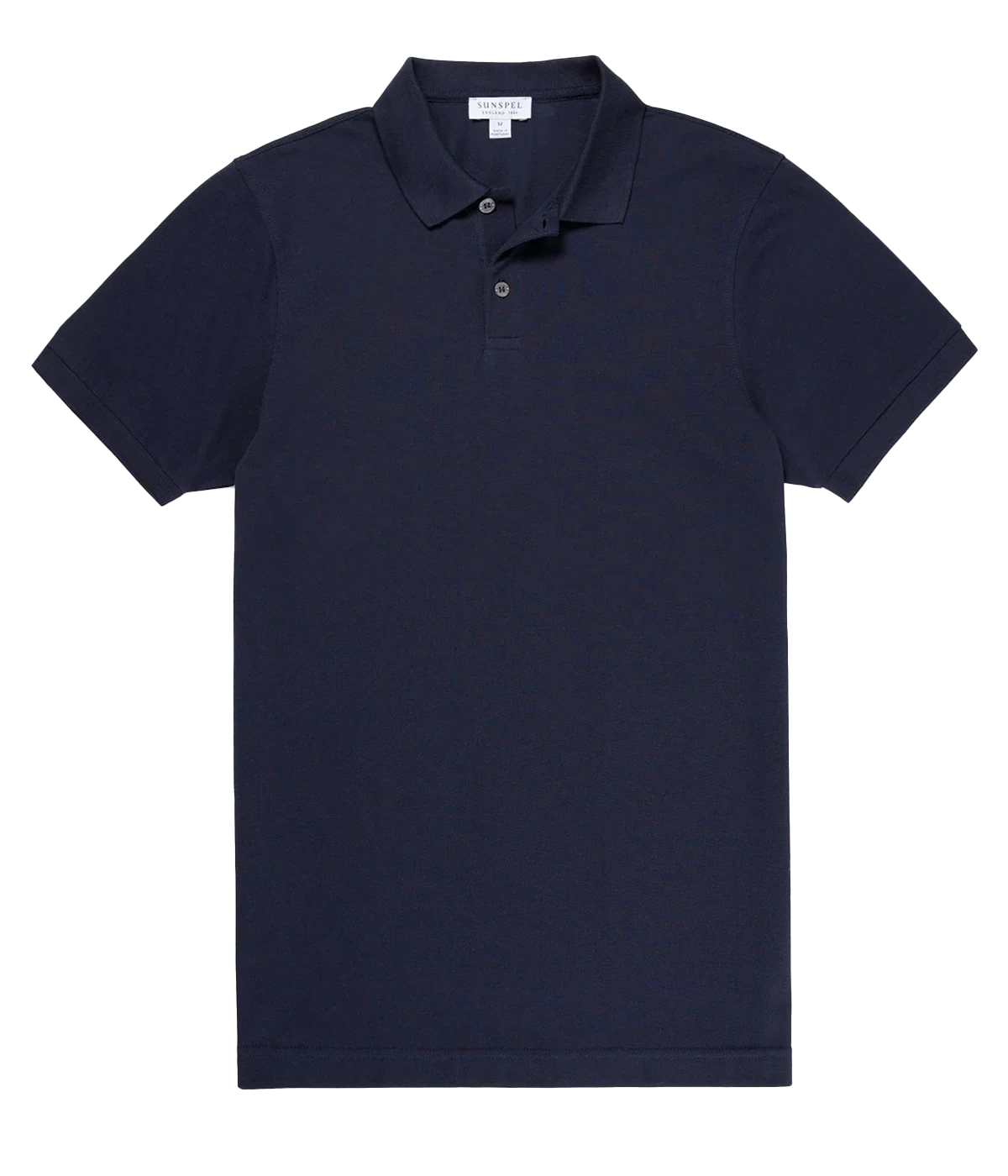 Pique Polo Shirt in Navy