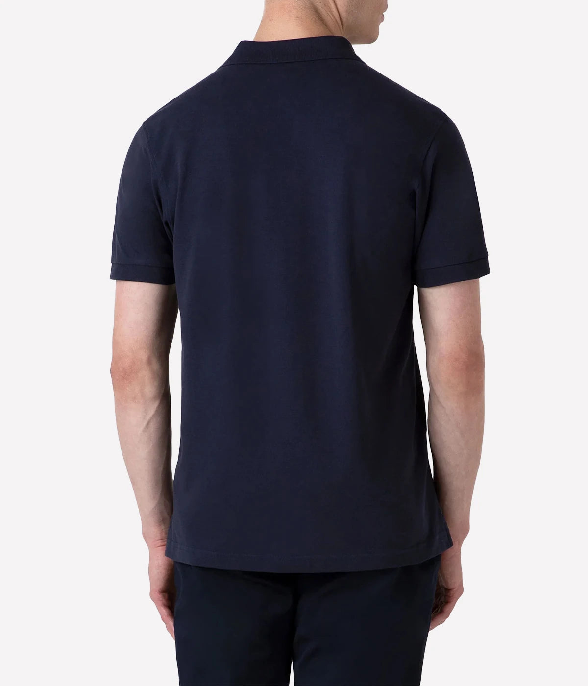Pique Polo Shirt in Navy