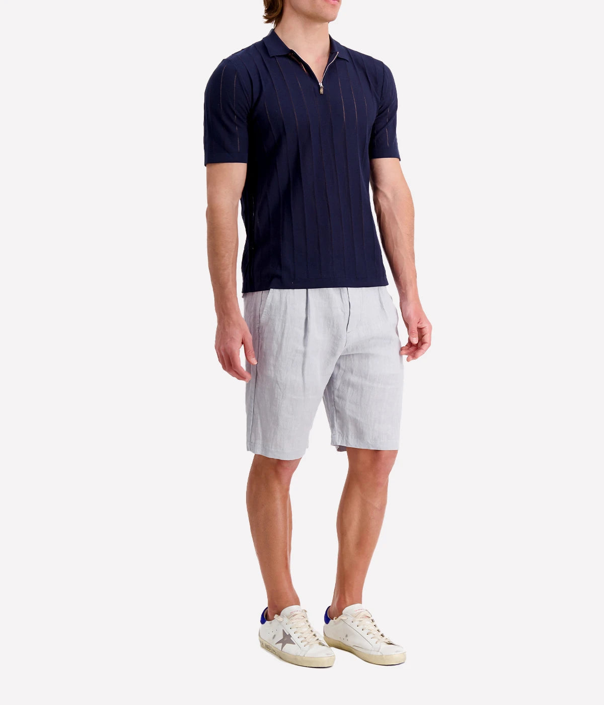Polo Sweater in Blue