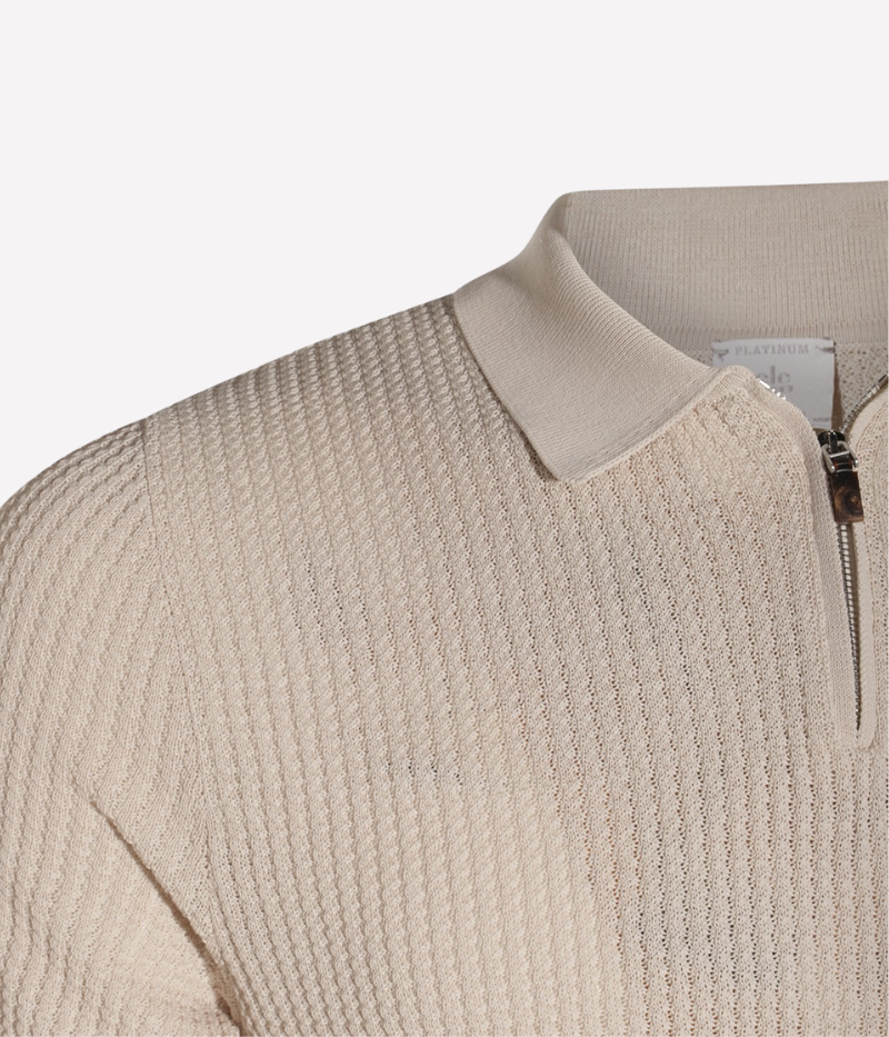 Polo Sweater in Sabbia
