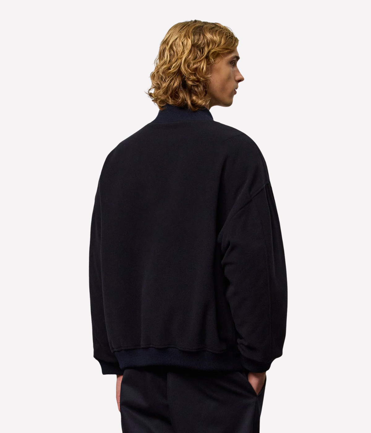 Reversible Padded Bomber in Blue