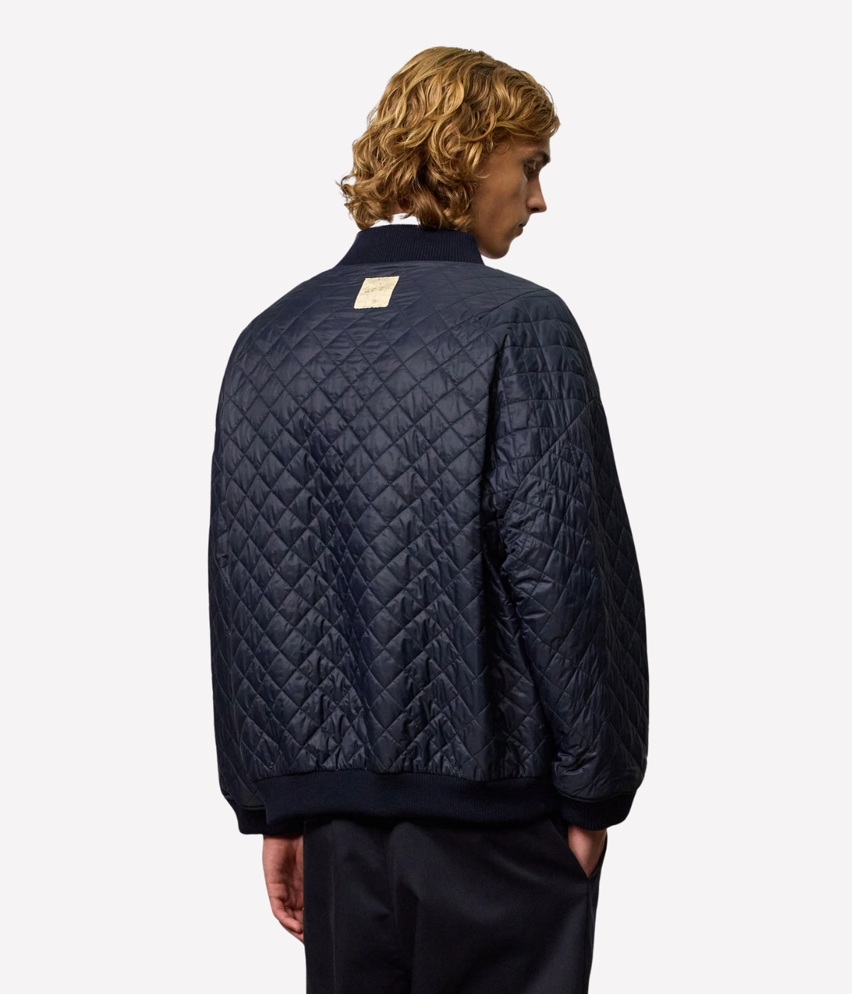 Reversible Padded Bomber in Blue